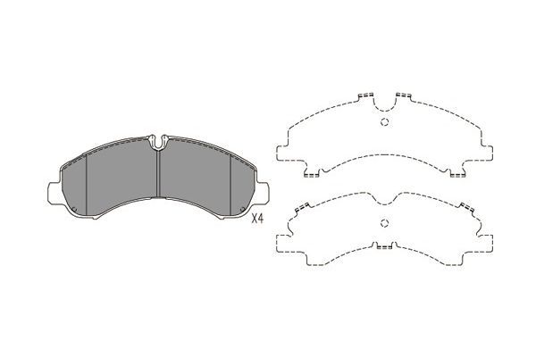 KAVO PARTS Комплект тормозных колодок, дисковый тормоз BP-5559